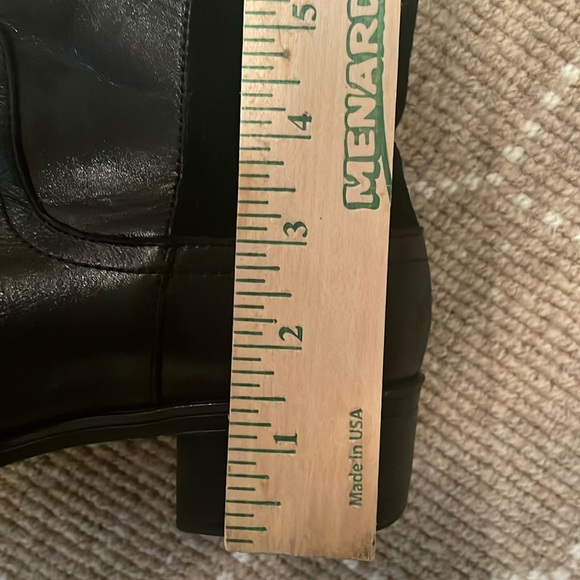 Franco Sarto Tall Black Leather Boot W Sz 8 - Picture 9 of 11